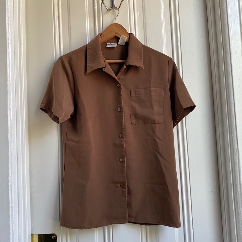 Anna Brown Button Down Shirt